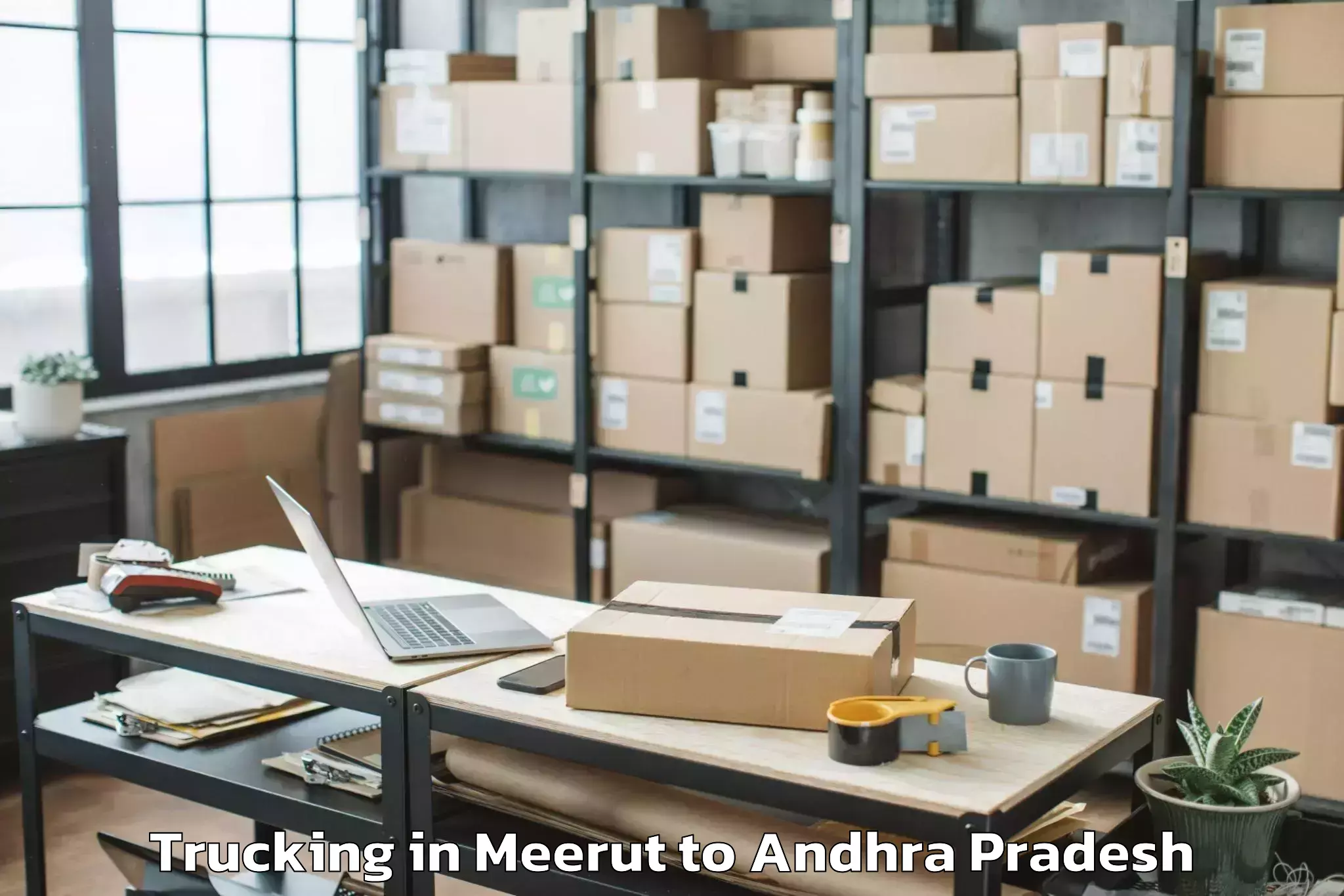 Book Meerut to Kakinada Port Trucking